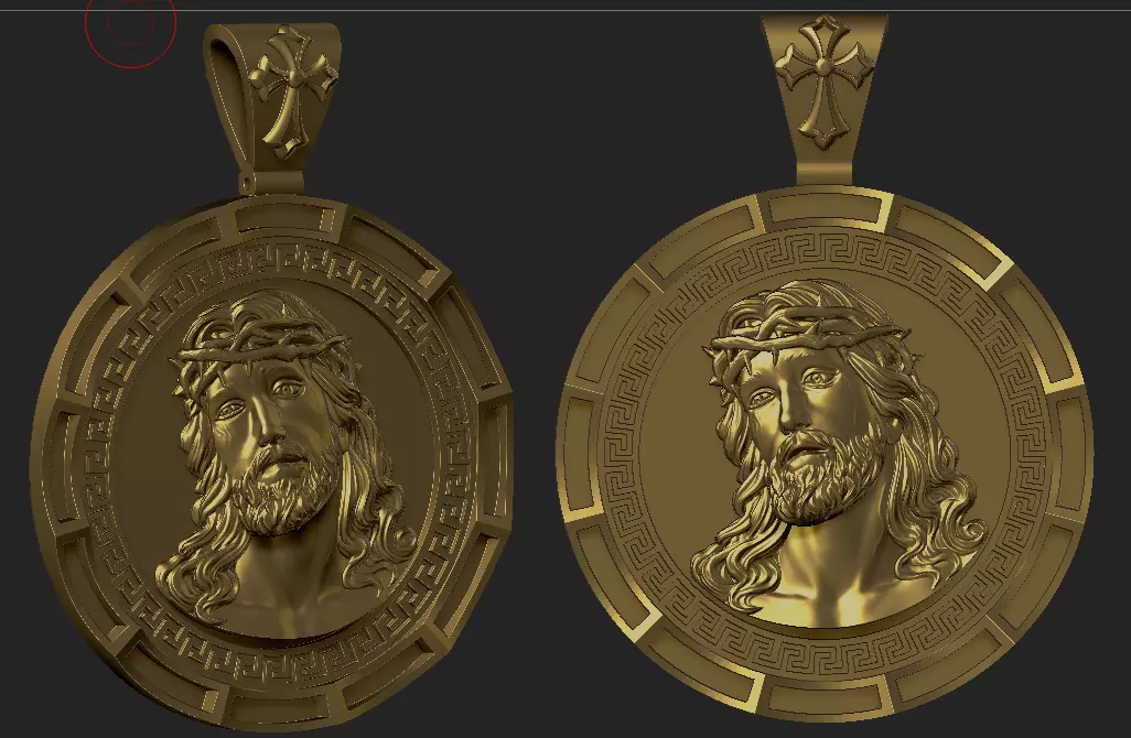 Jesus pendant 3D MODEL 3D print model_0