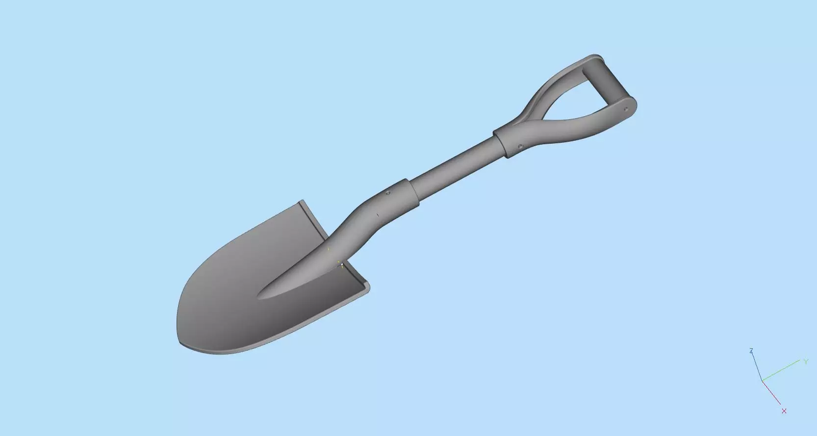 3D printable models Shovel for peterbilt truck Printing SLA 3D print model