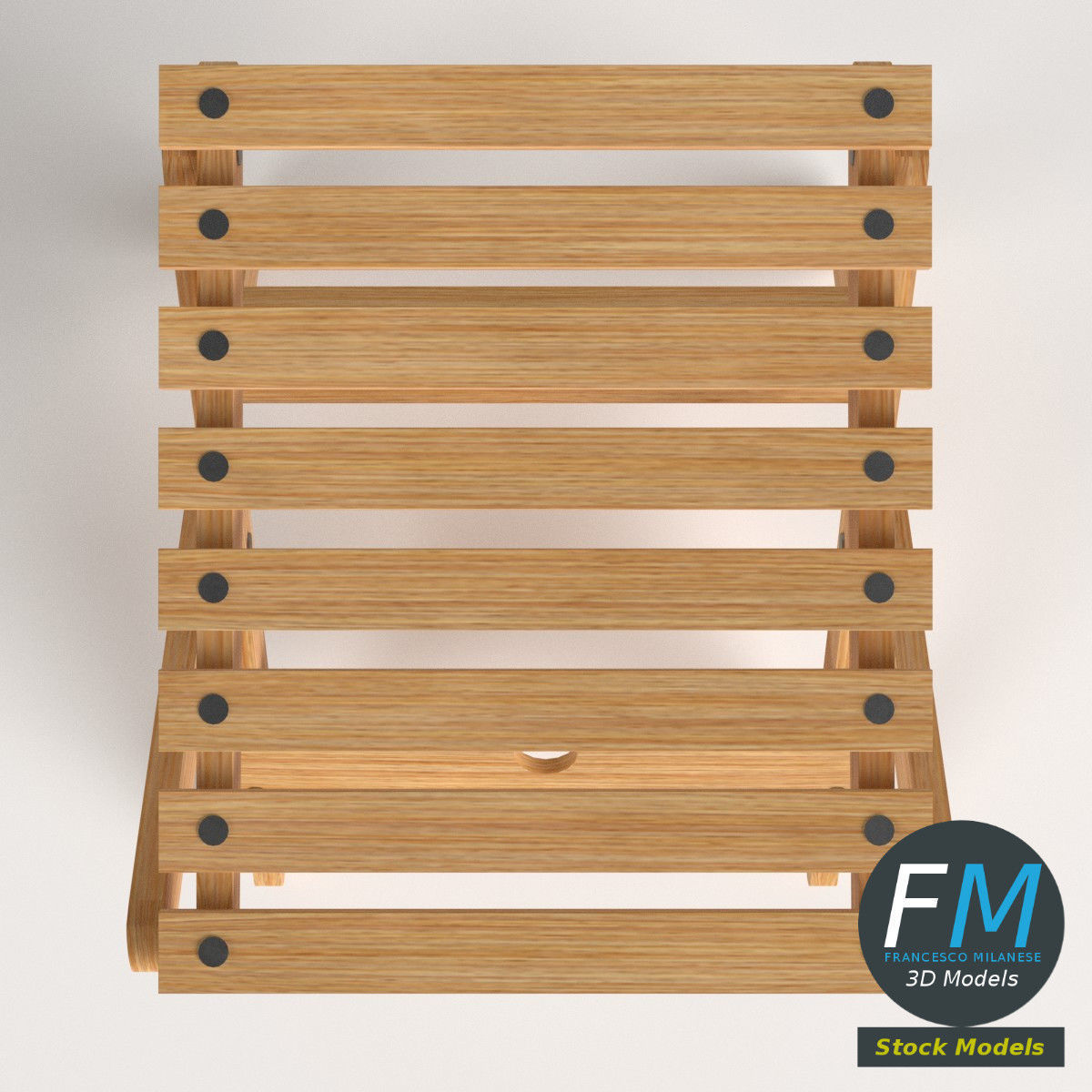 Folding stool 2 3D model_6