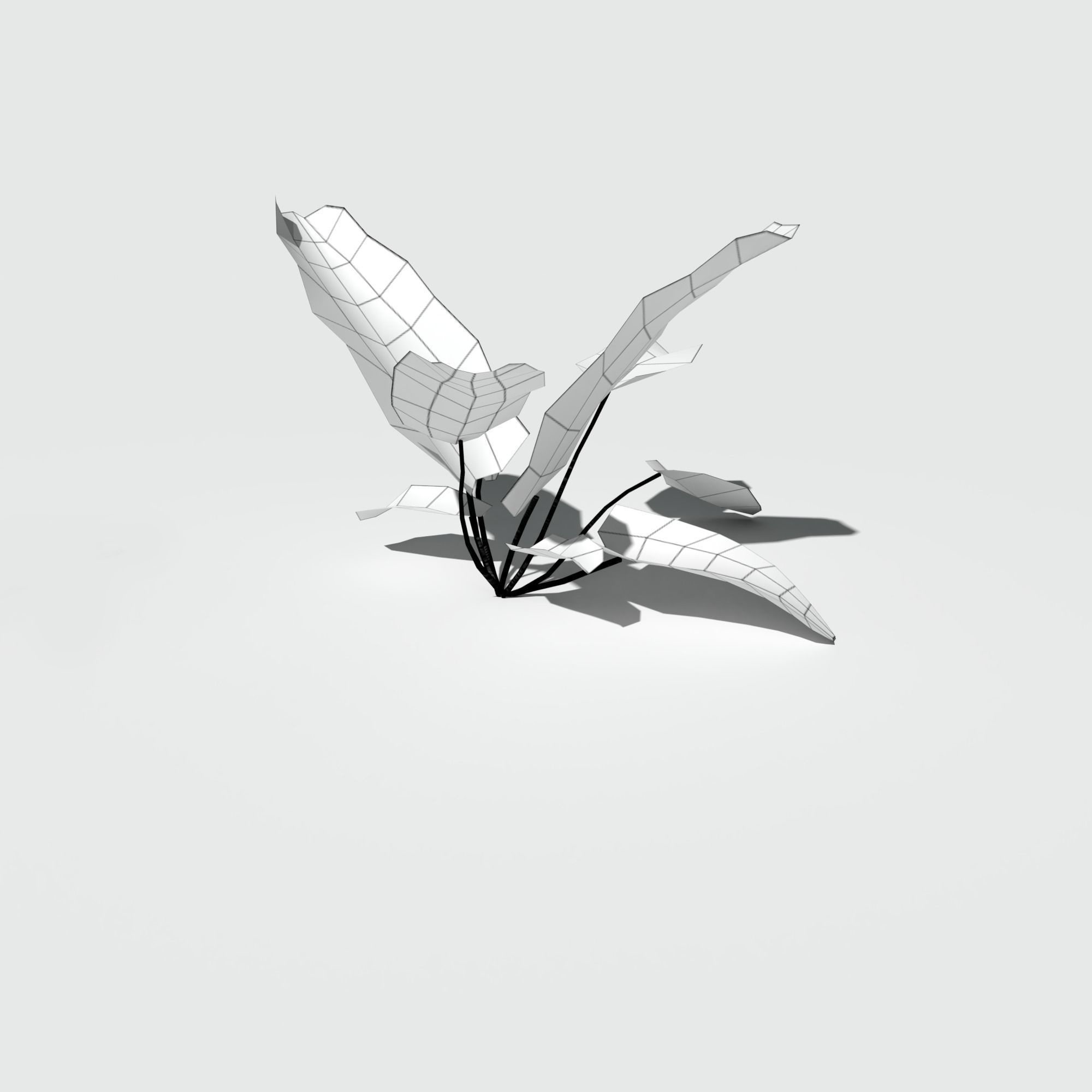 Bitter Dock Pack Low-poly 3D model_11