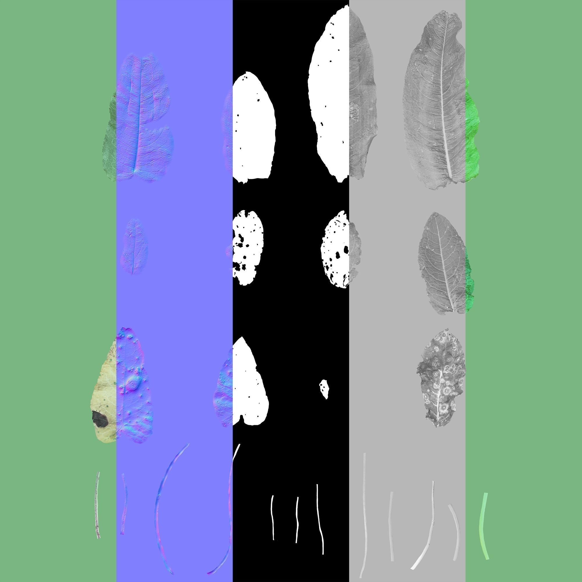 Bitter Dock Pack Low-poly 3D model_12