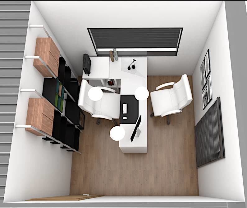 modern mobile home tiny house vacation house on 40m2 3D model_9
