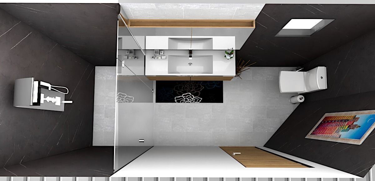 modern mobile home tiny house vacation house on 40m2 3D model_18