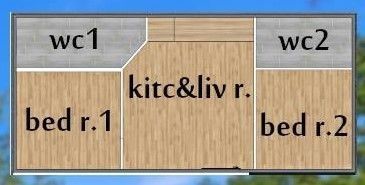 modern mobile home tiny house vacation house on 40m2 3D model_27