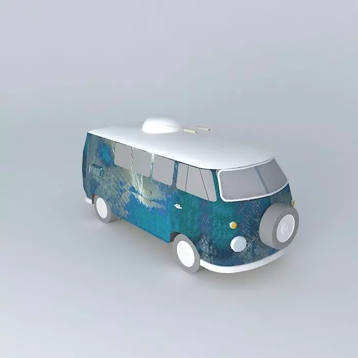 Post-Apocalyptic Ambulance Free 3D model