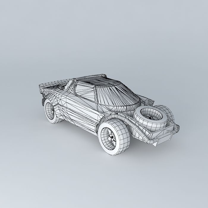 modified lancia stratos Free 3D model_3