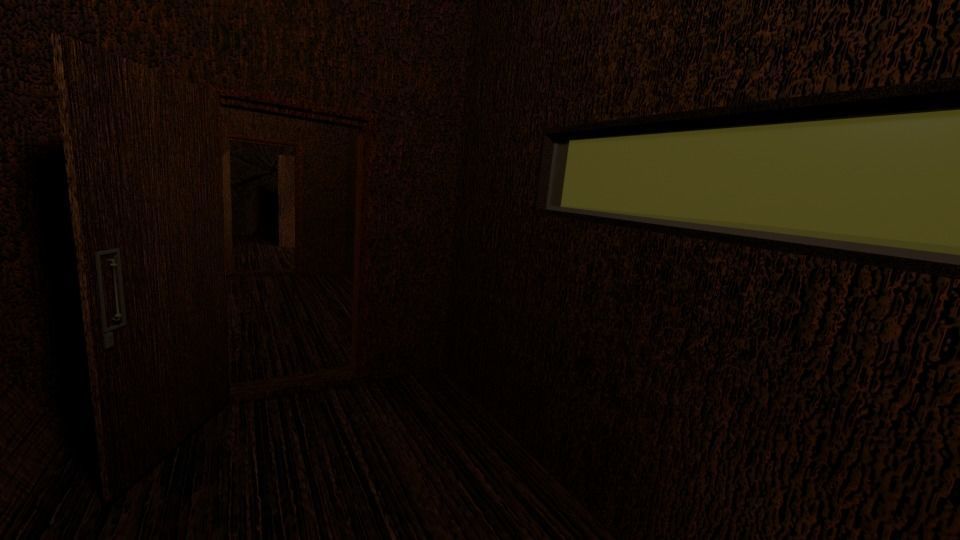 Wooden Trunk House Low-poly 3D model_5