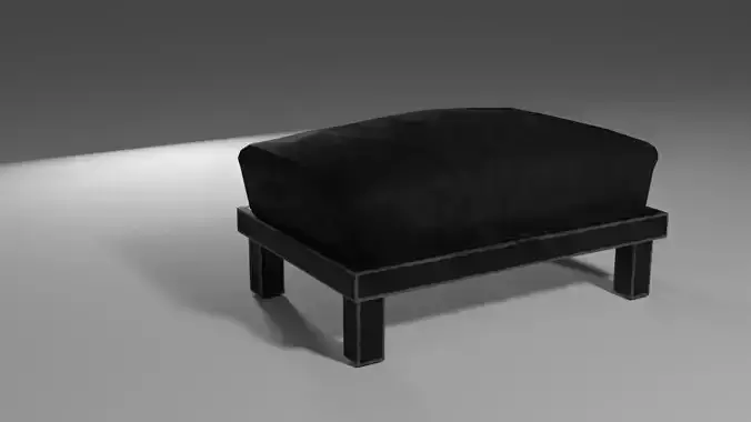 Footstool - black