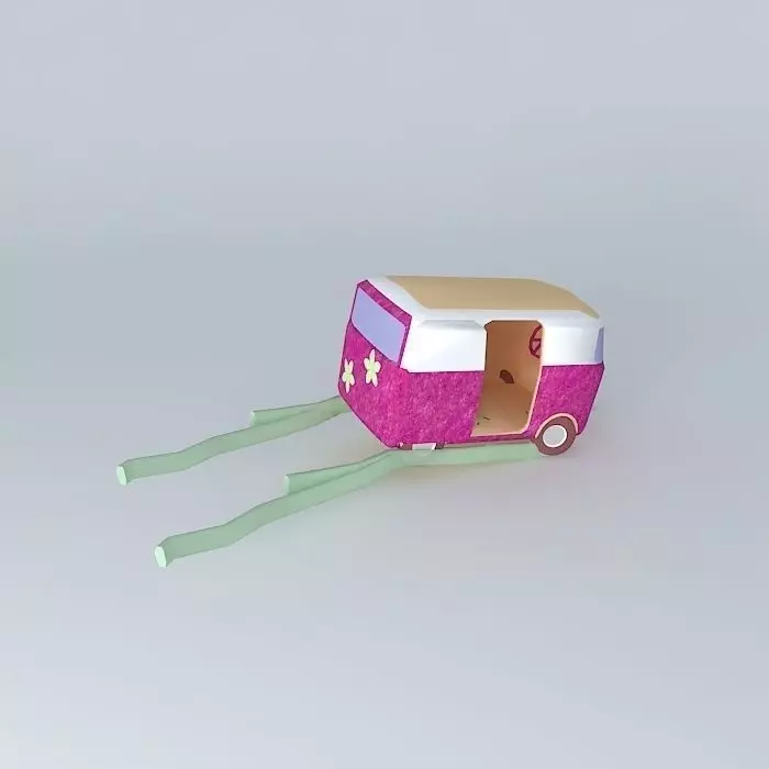 Mothership toy camper van Free 3D model_0
