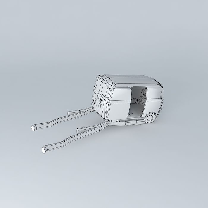 Mothership toy camper van Free 3D model_3