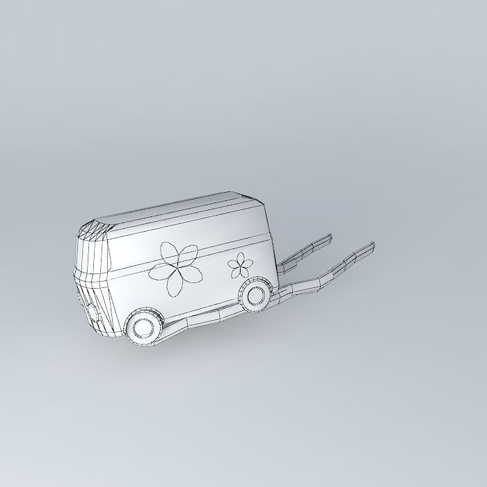 Mothership toy camper van Free 3D model_4