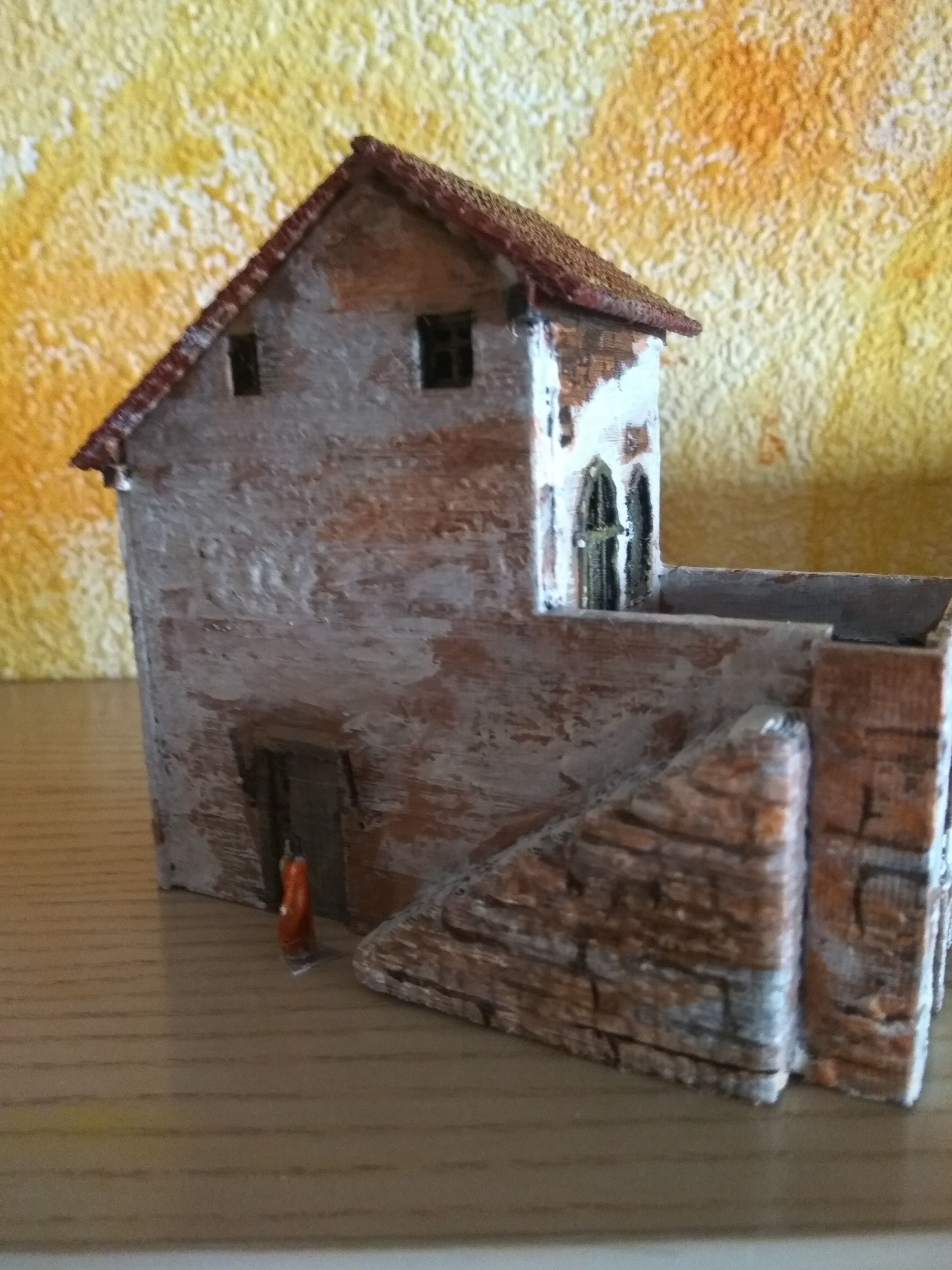 Casa rustica para dioramas 3D model_4