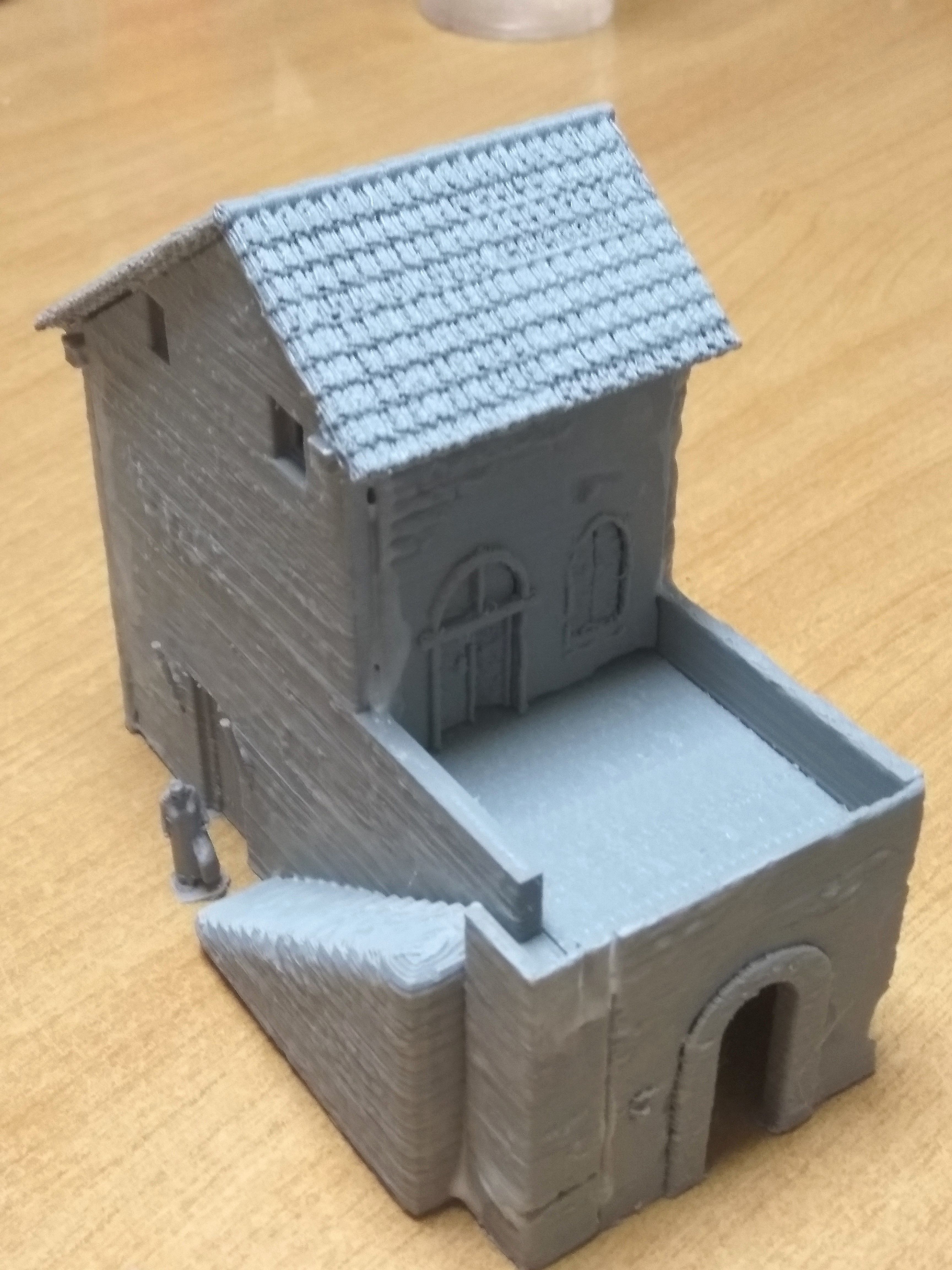 Casa rustica para dioramas 3D model_10