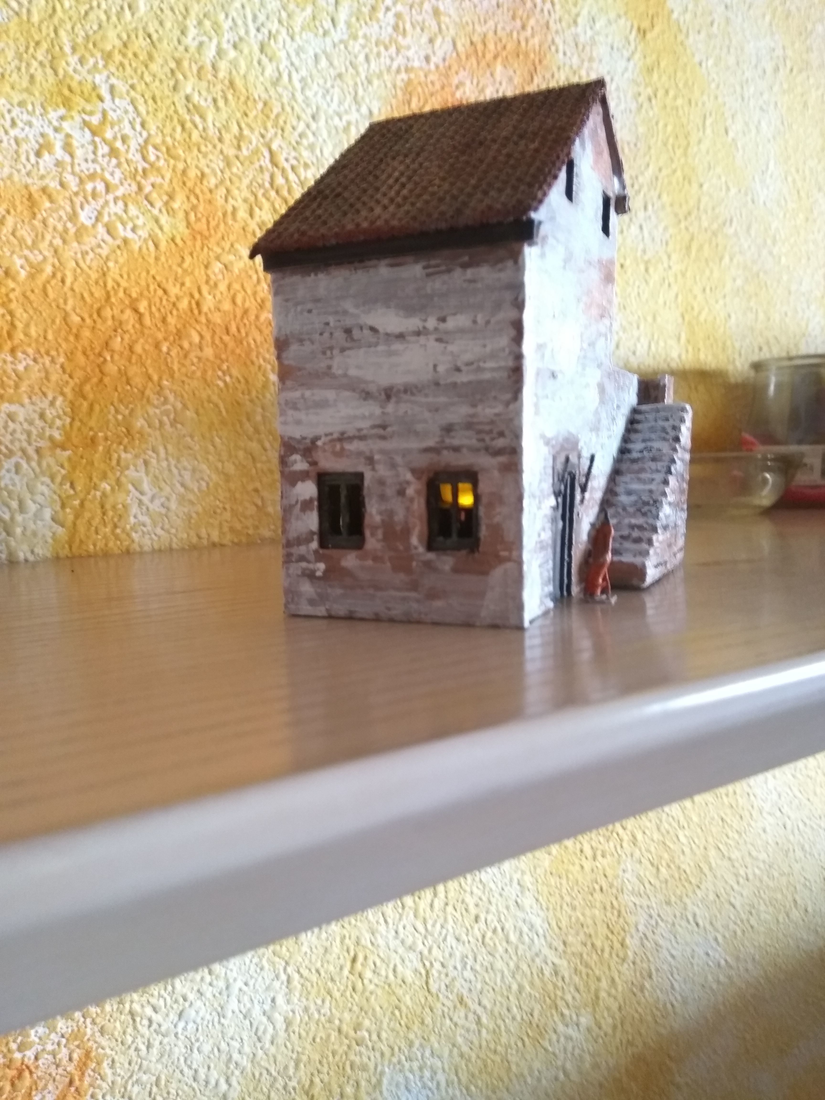 Casa rustica para dioramas 3D model_2