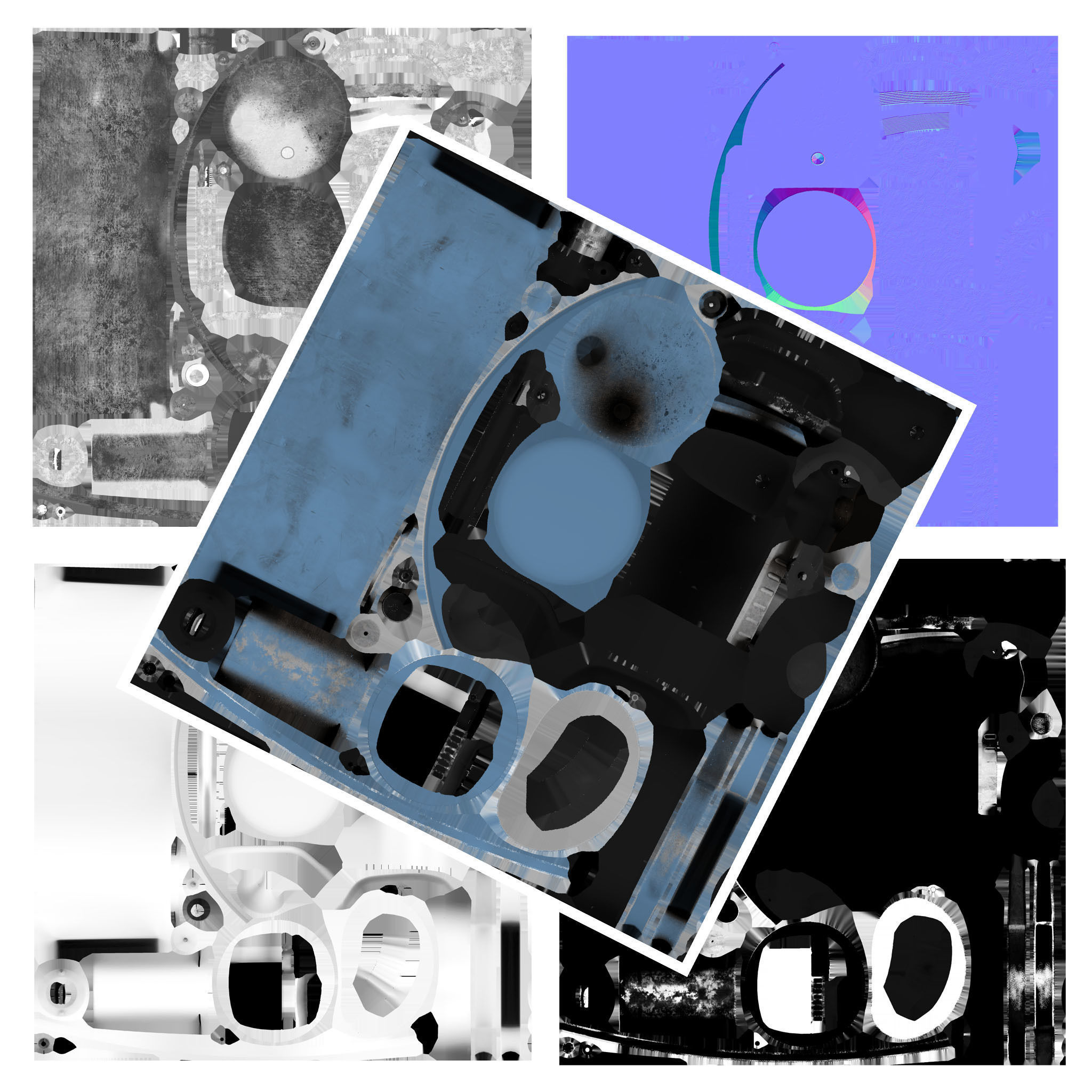 Blowlamp fire extinguisher Free 3D model_5