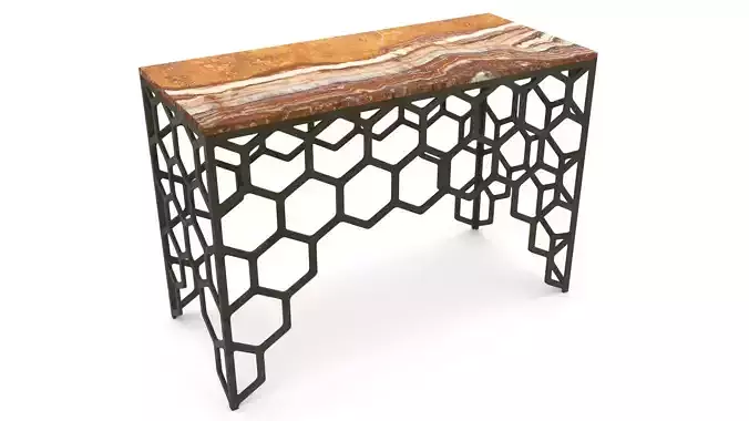 Hexagon Table - 3ds Max