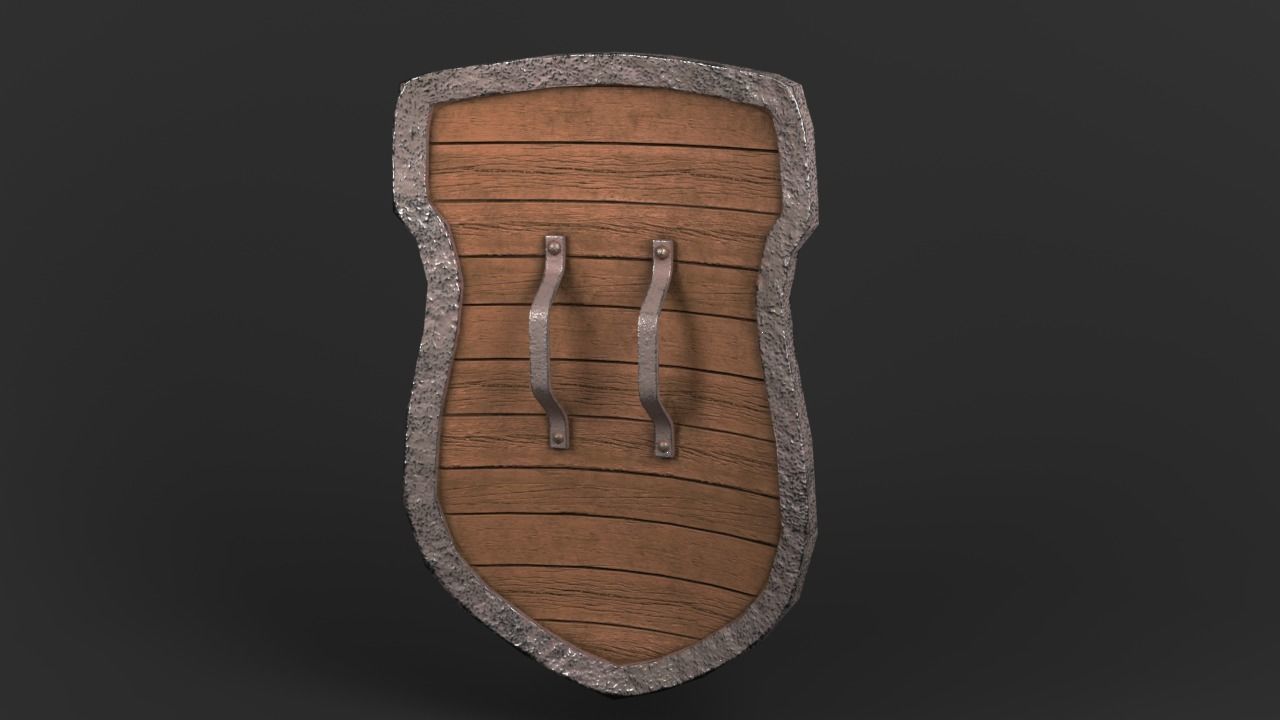 Shield pack  Low-poly 3D model_24