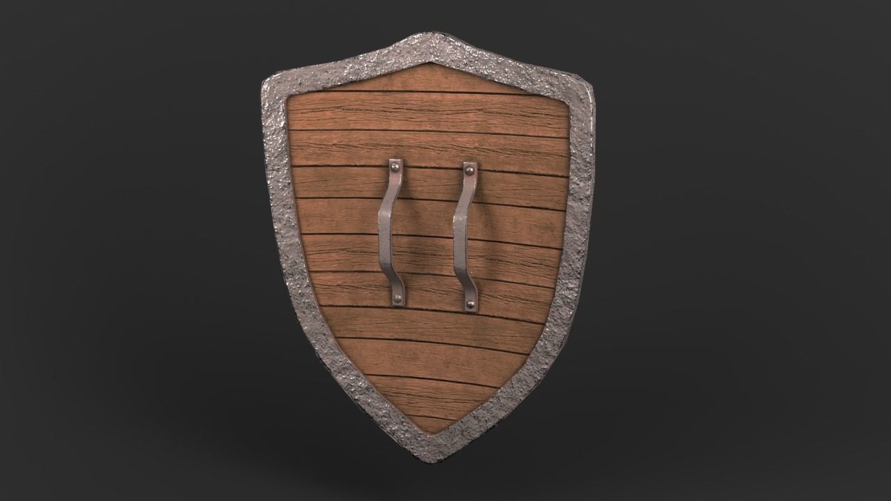 Shield pack  Low-poly 3D model_16