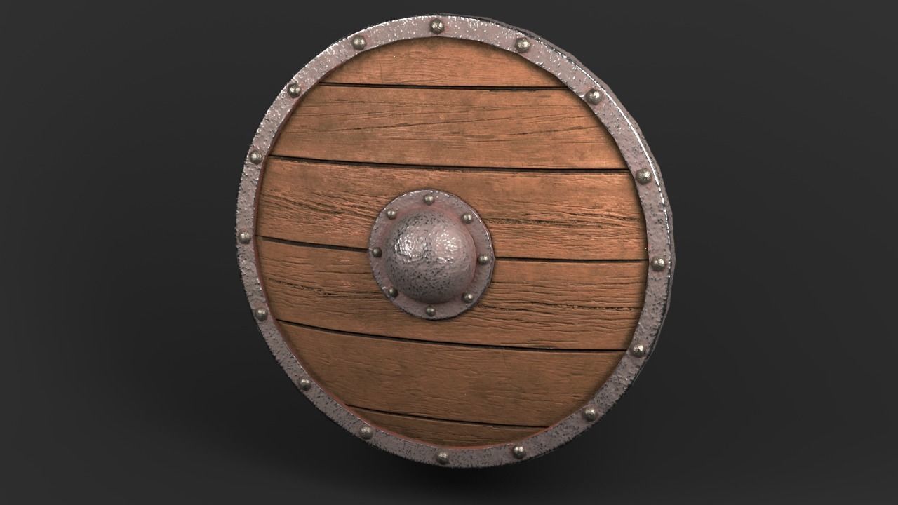 Shield pack  Low-poly 3D model_2
