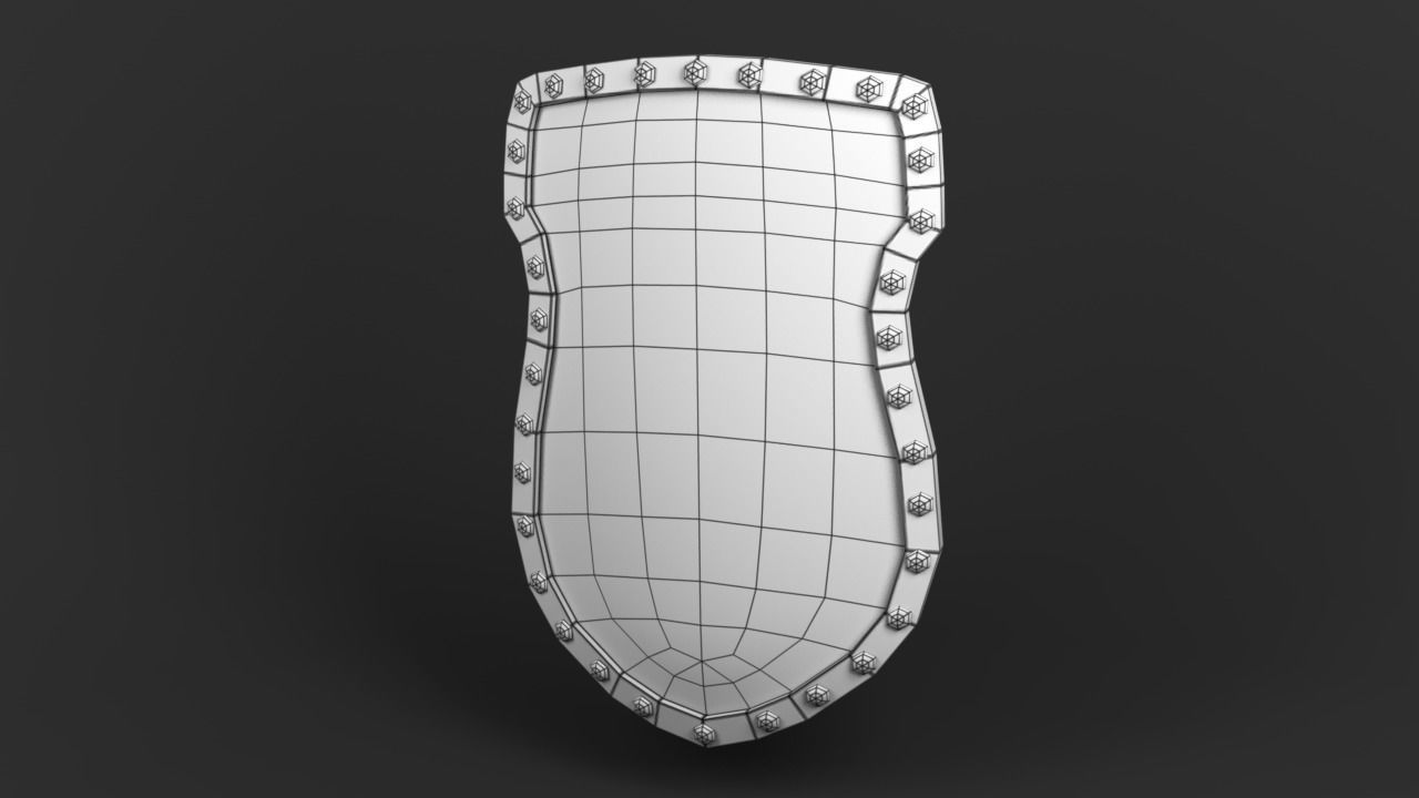 Shield pack  Low-poly 3D model_23