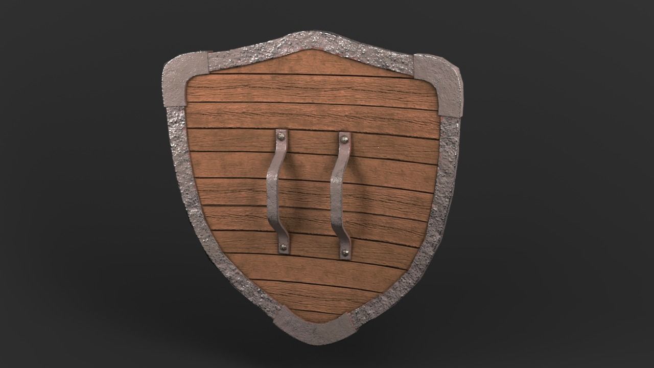 Shield pack  Low-poly 3D model_20