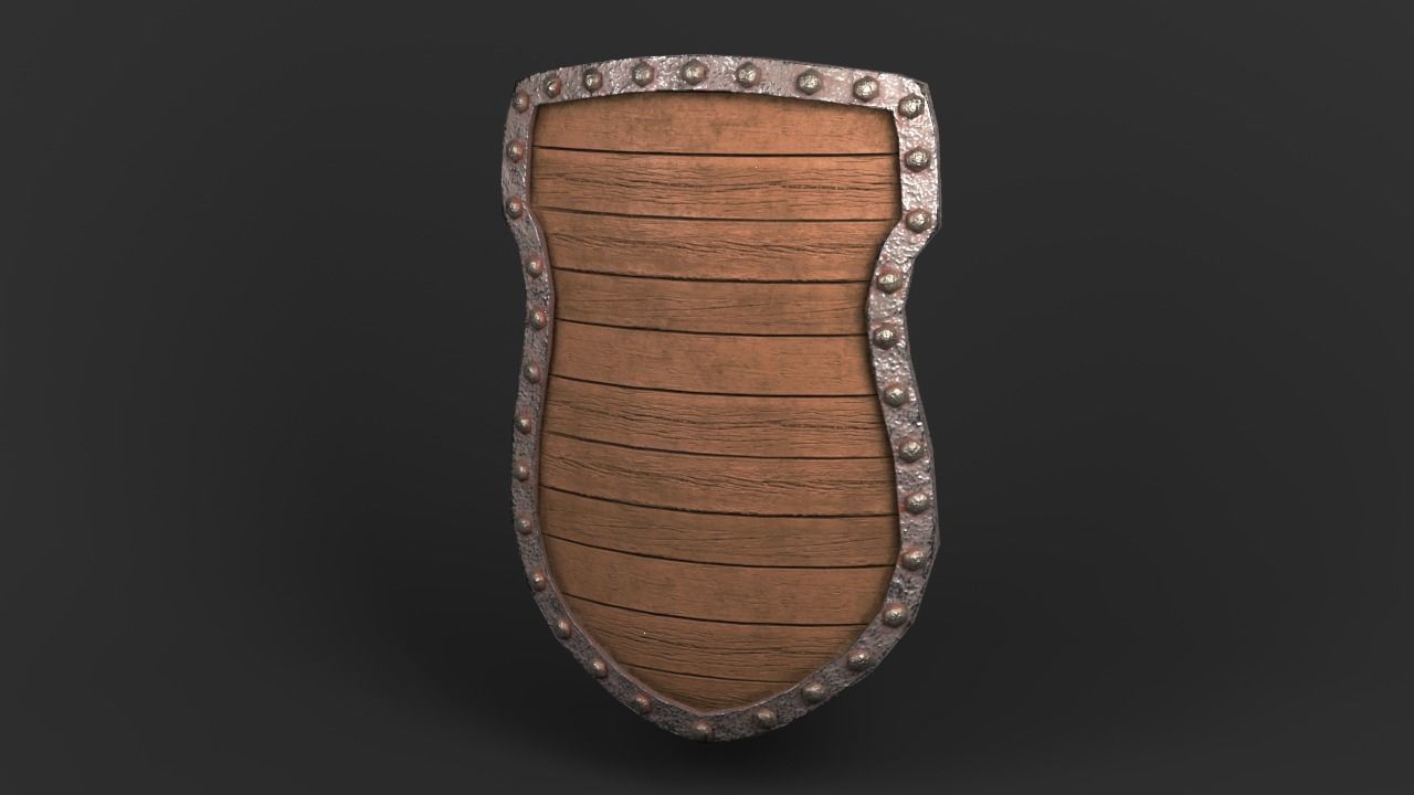 Shield pack  Low-poly 3D model_22