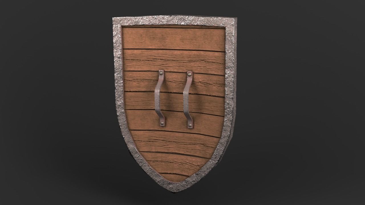 Shield pack  Low-poly 3D model_8