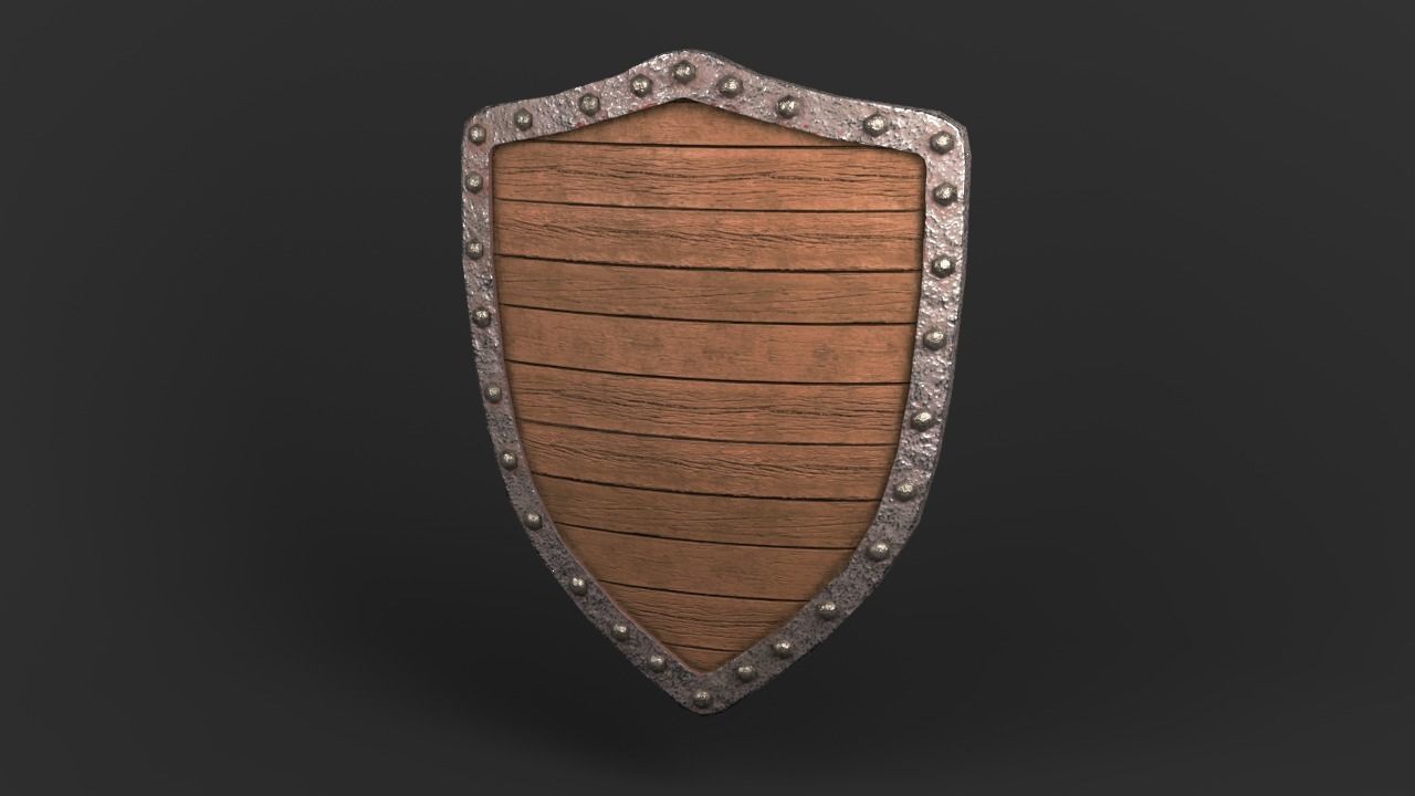 Shield pack  Low-poly 3D model_14