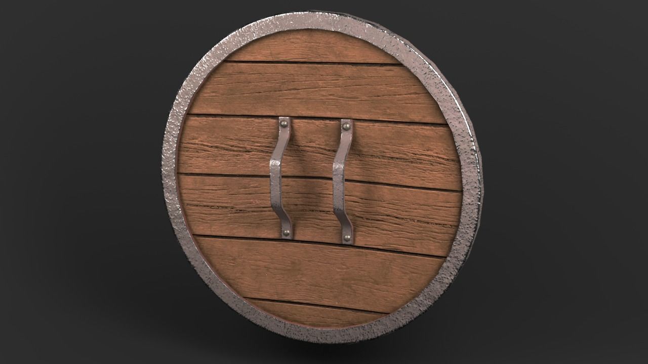 Shield pack  Low-poly 3D model_4