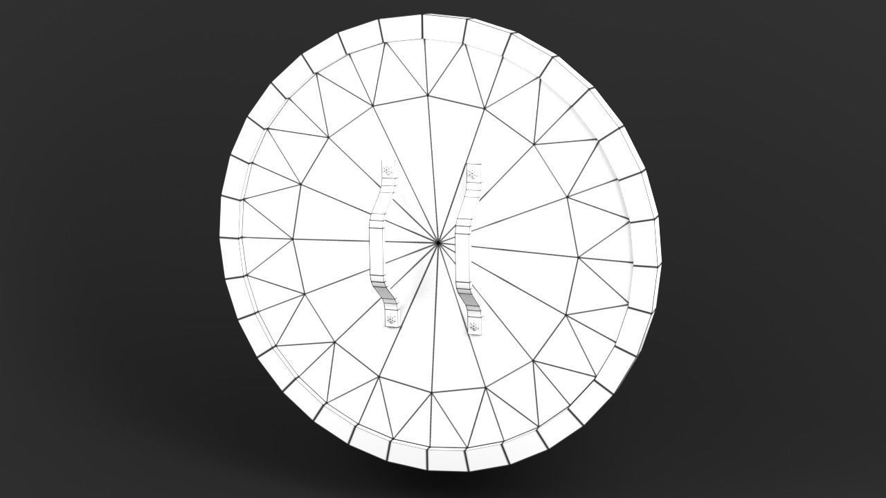 Shield pack  Low-poly 3D model_5