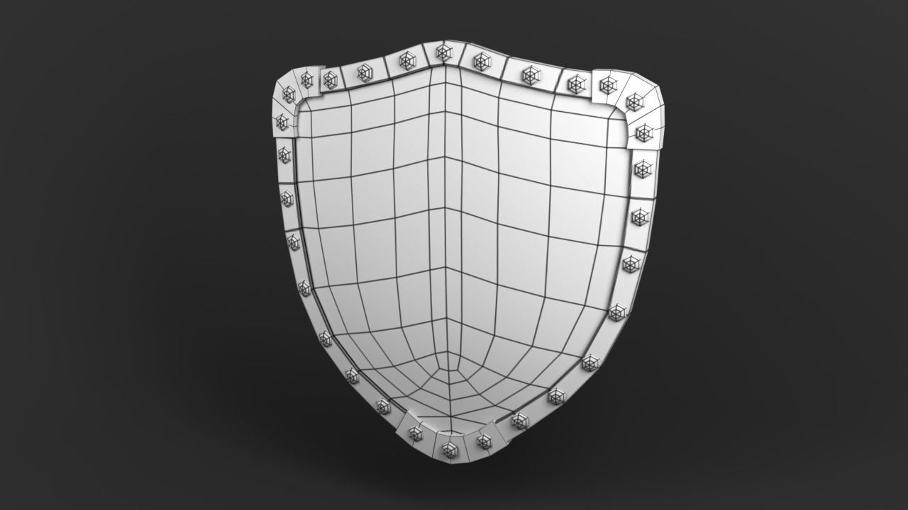 Shield pack  Low-poly 3D model_19