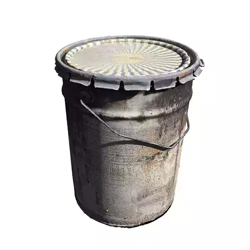 Old Buckets Low-poly 3D model