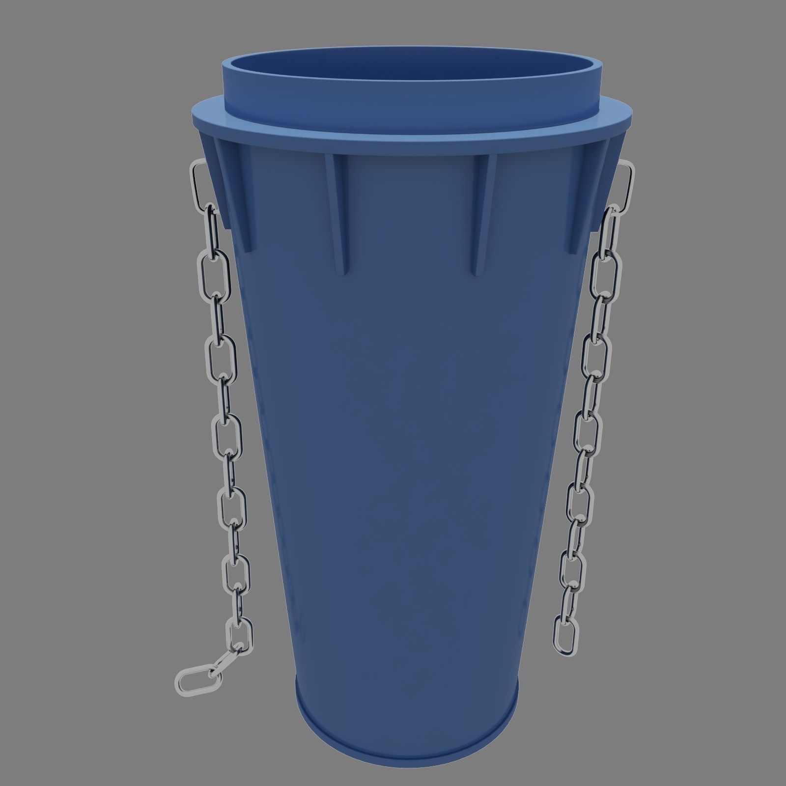 Rubble Shute Low-poly 3D model_1