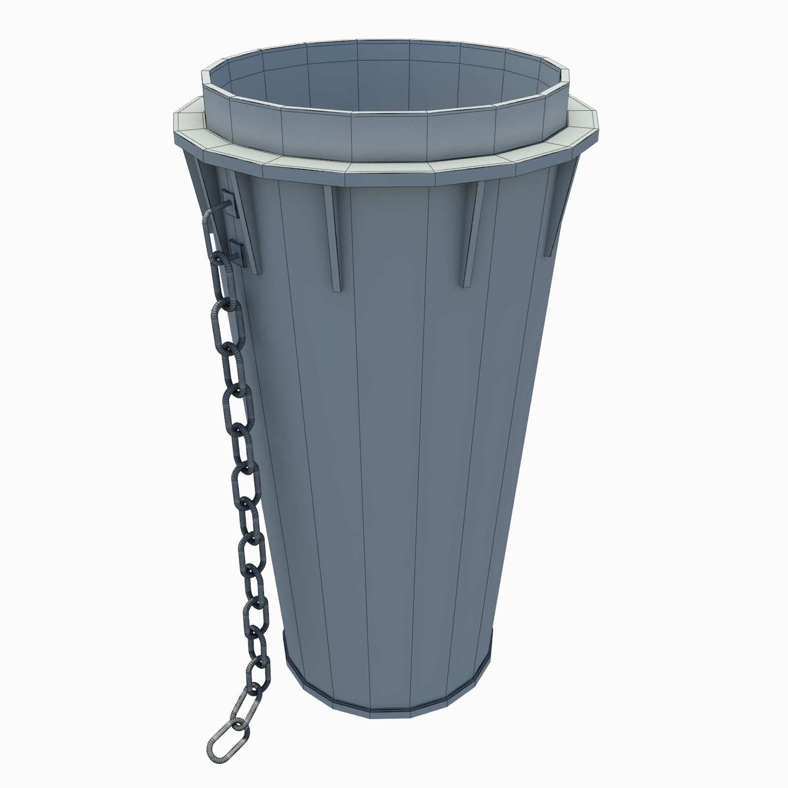 Rubble Shute Low-poly 3D model_5