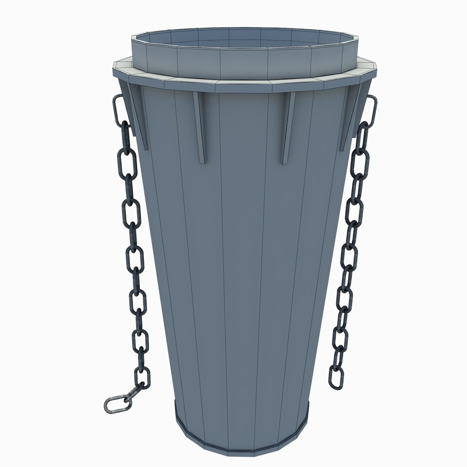 Rubble Shute Low-poly 3D model_4