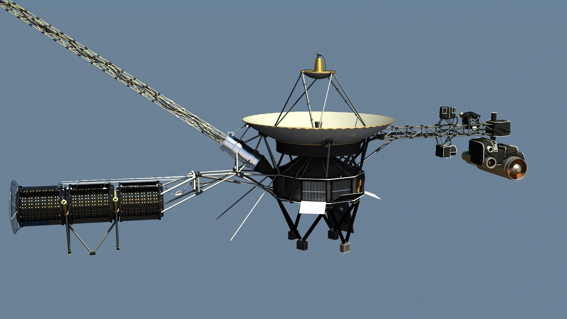 VOYAGER SATELLITE 3D model_7