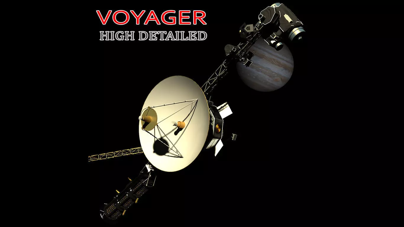 VOYAGER SATELLITE 3D model_0