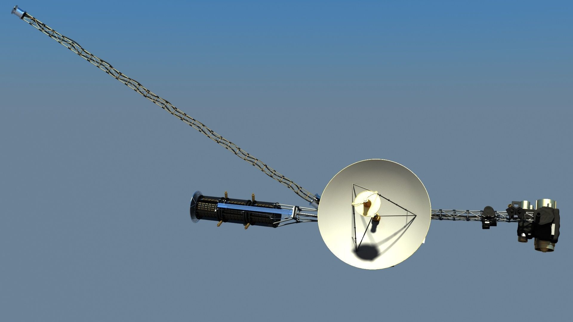 VOYAGER SATELLITE 3D model_8