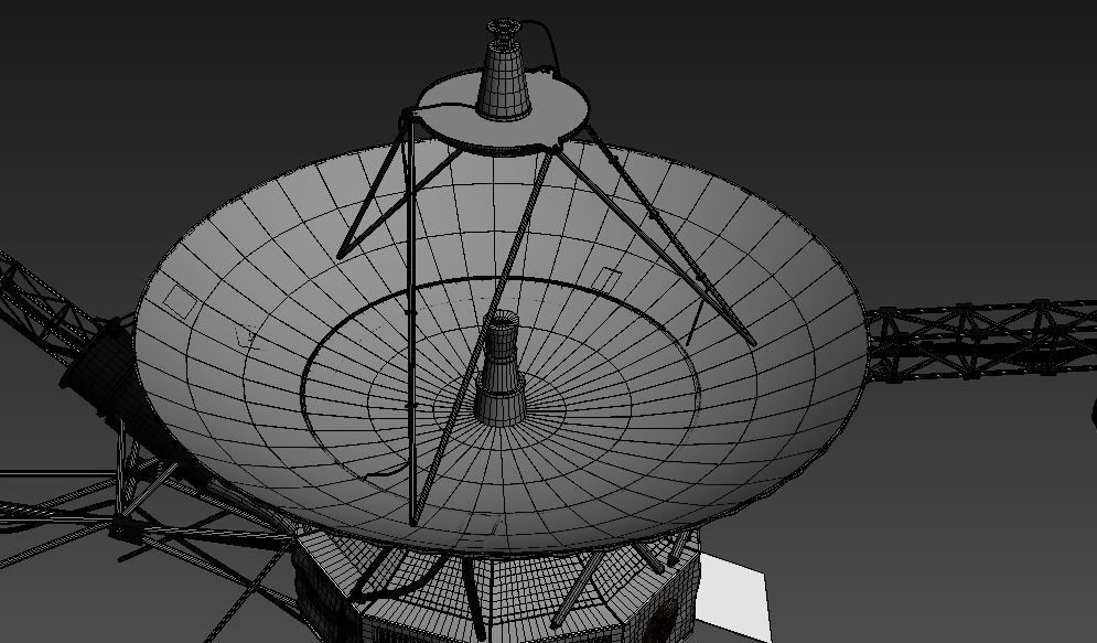 VOYAGER SATELLITE 3D model_20