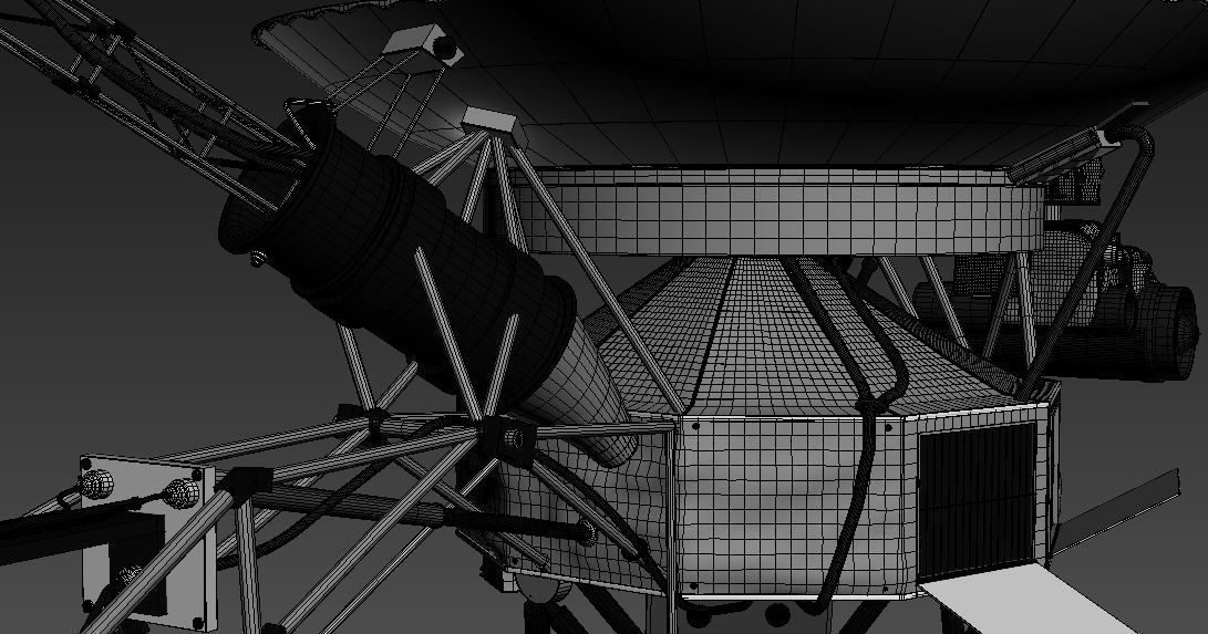 VOYAGER SATELLITE 3D model_12