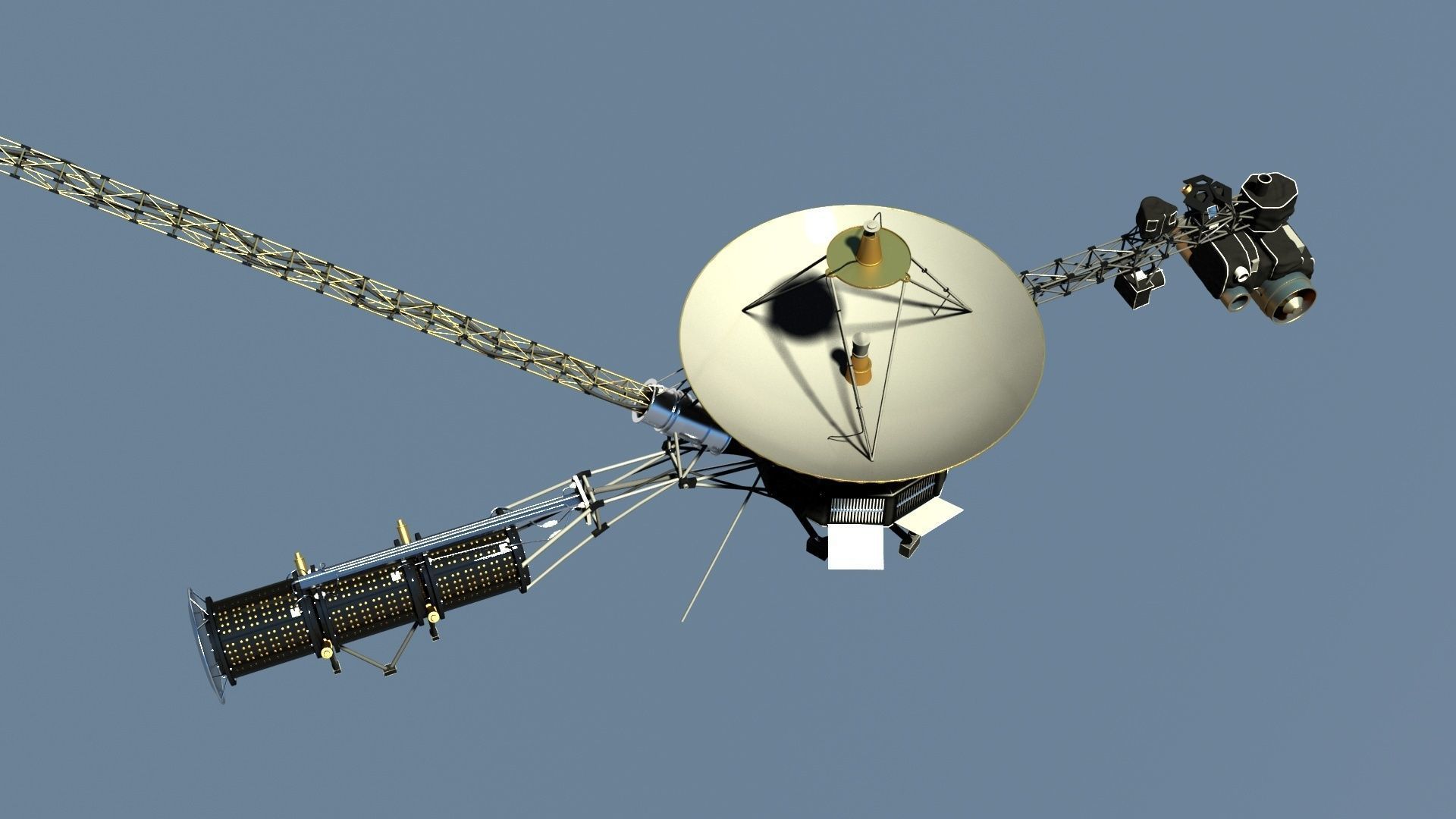 VOYAGER SATELLITE 3D model_3