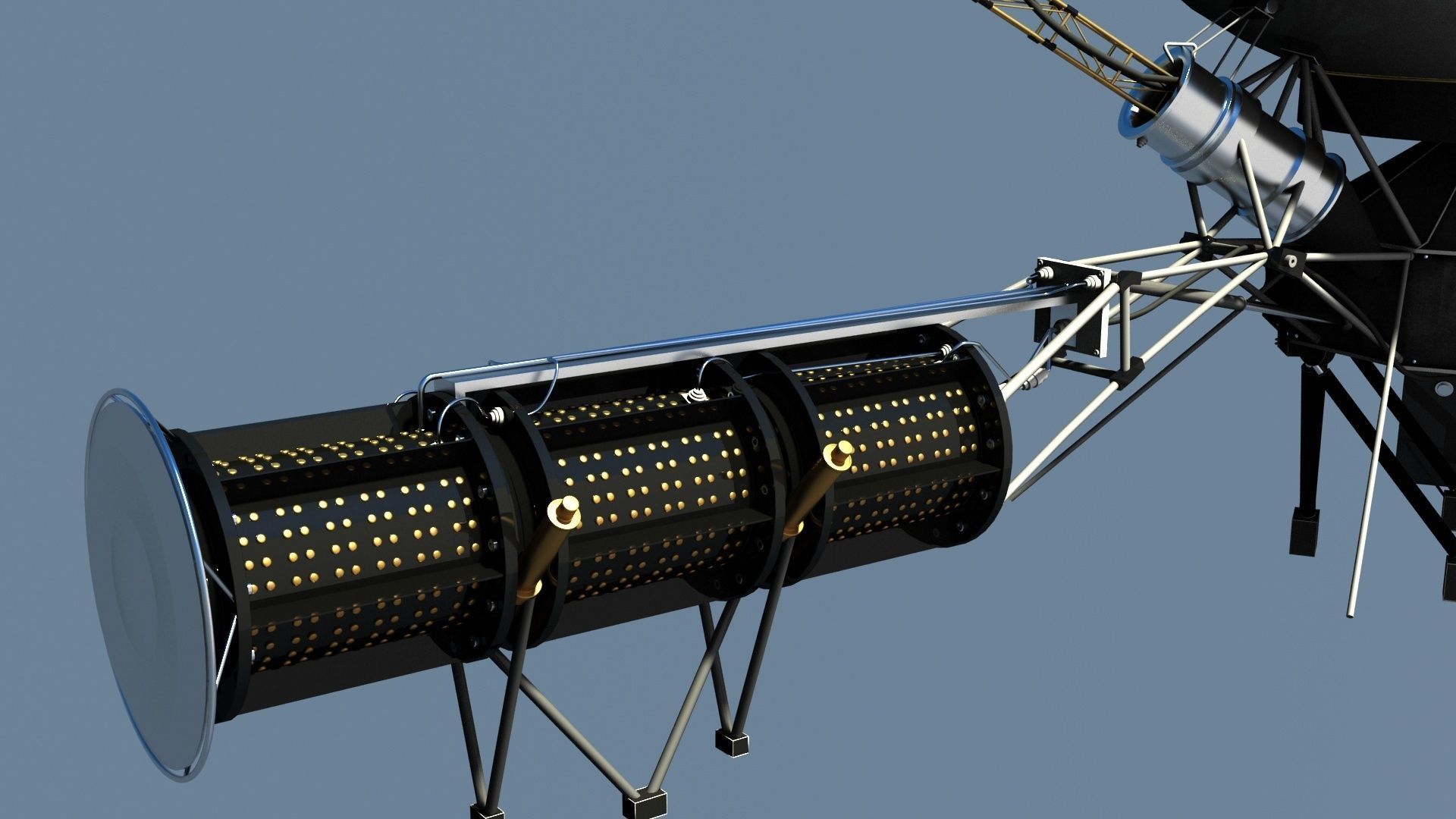 VOYAGER SATELLITE 3D model_5