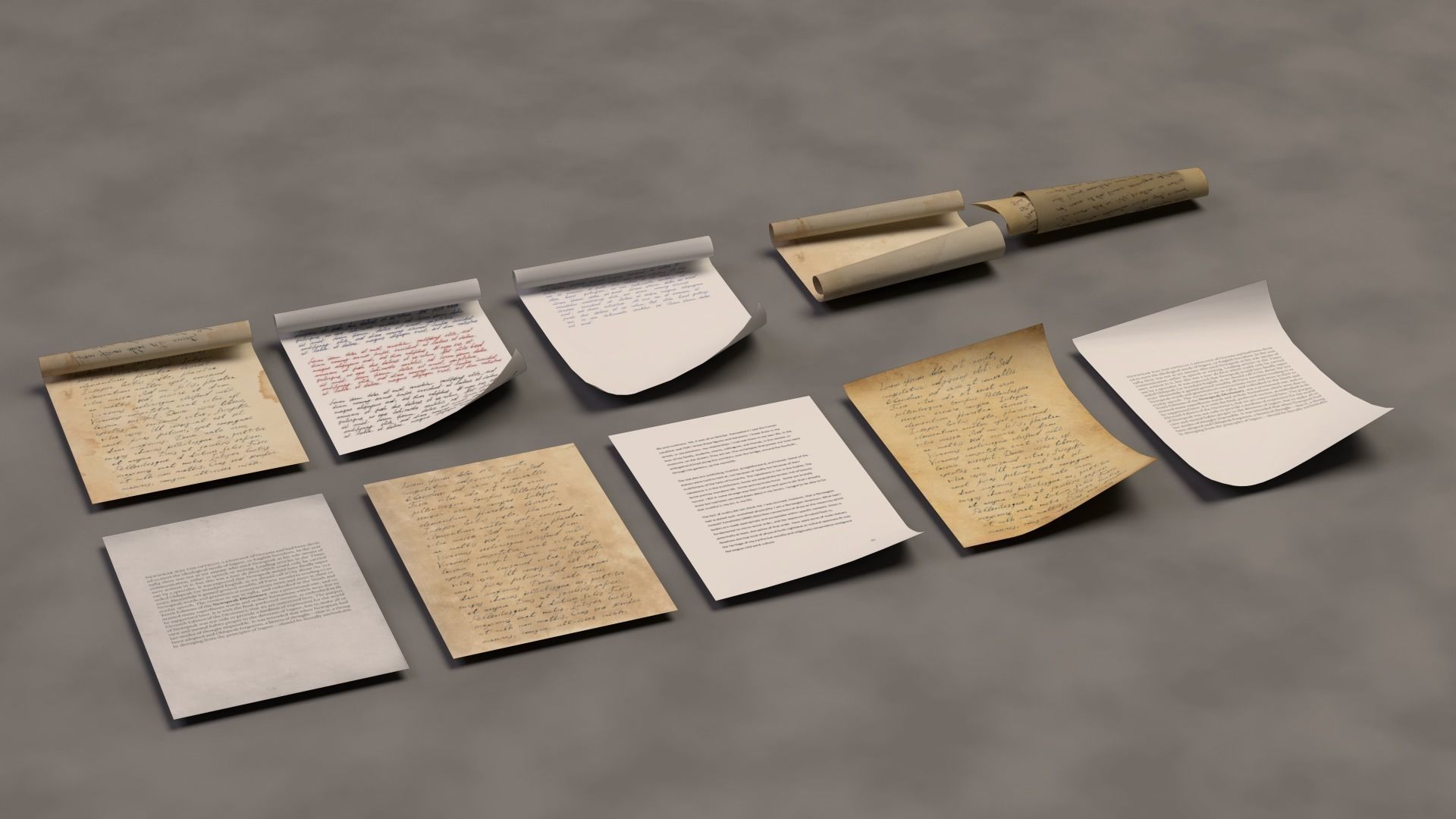 paper Pack Low-poly 3D model_3