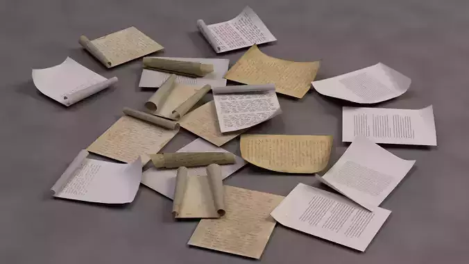paper Pack Low-poly 3D model