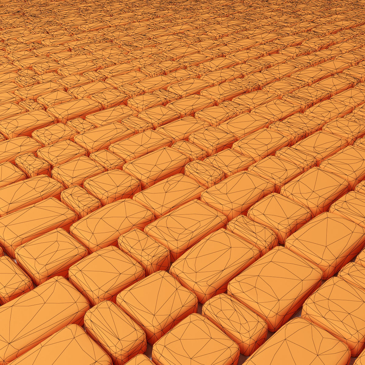 Paving stone old 3D model_6