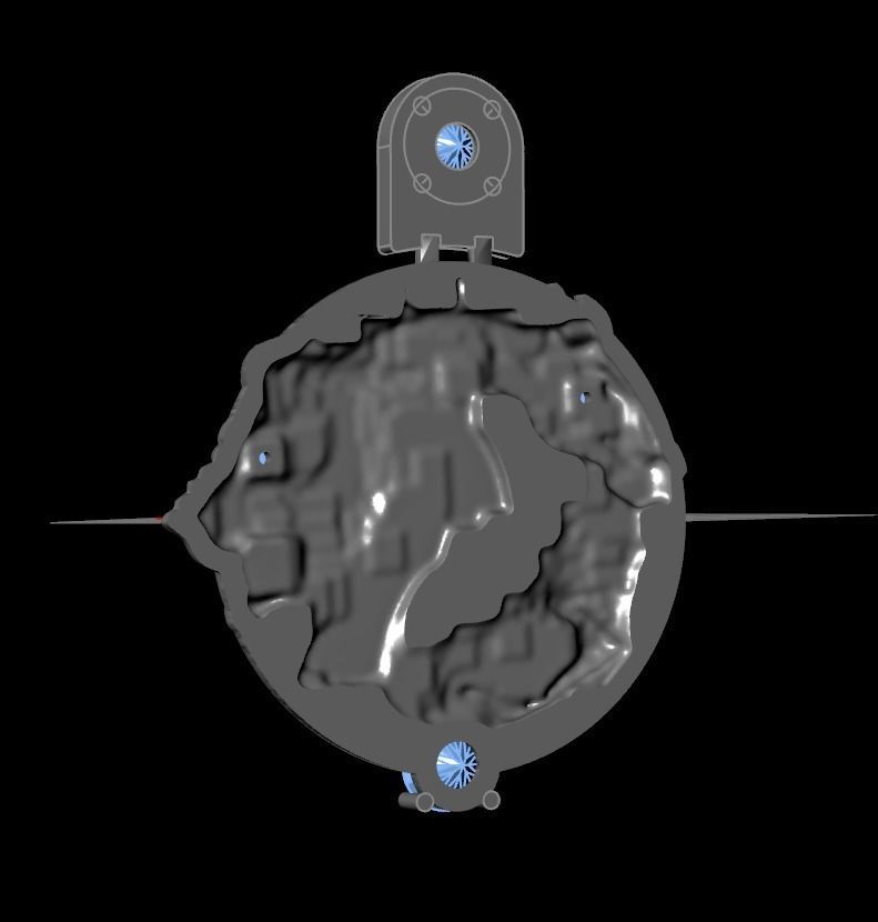 dragon and lion pendant 3D model_3