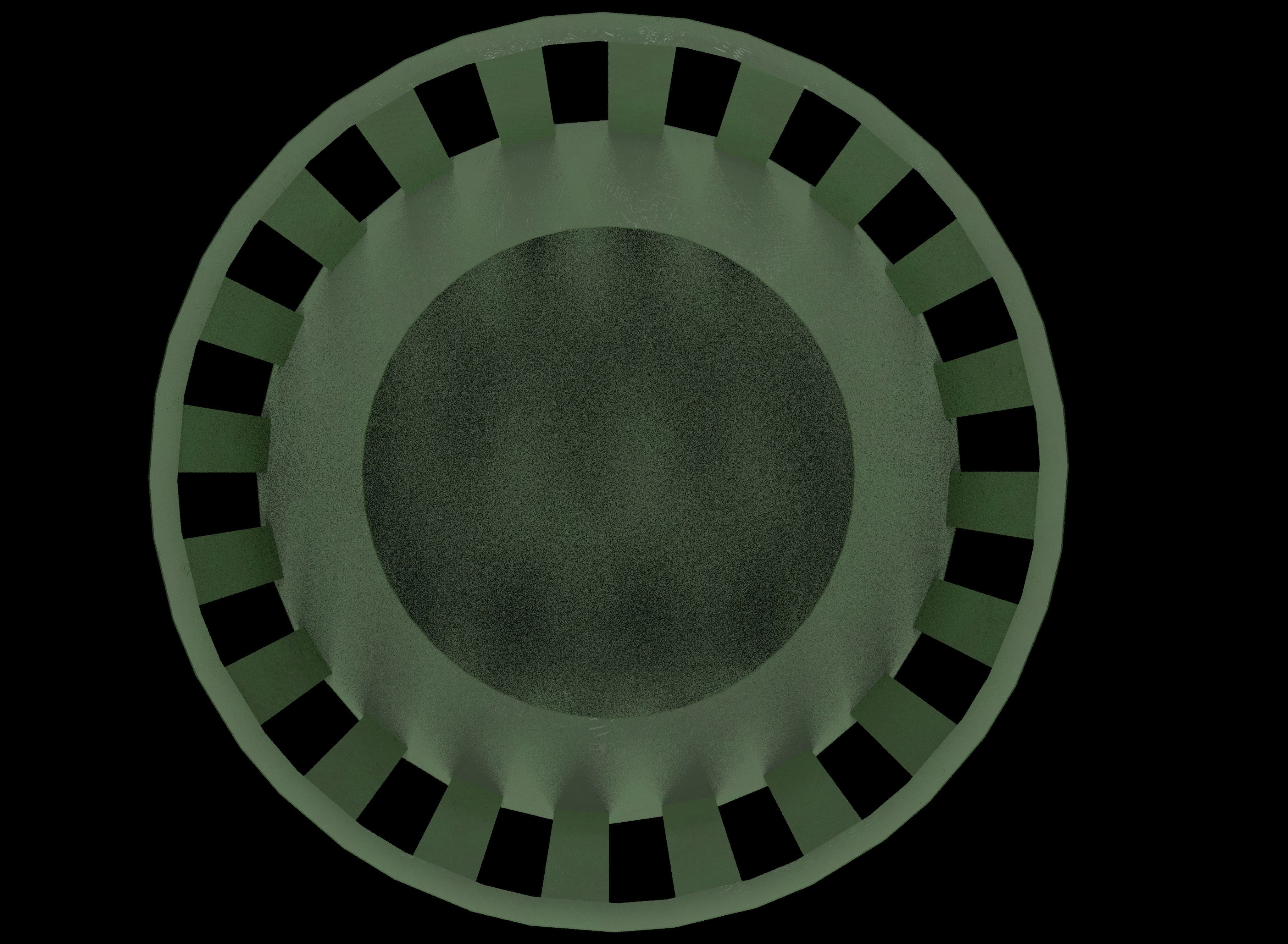 Trash can Low-poly 3D model_13