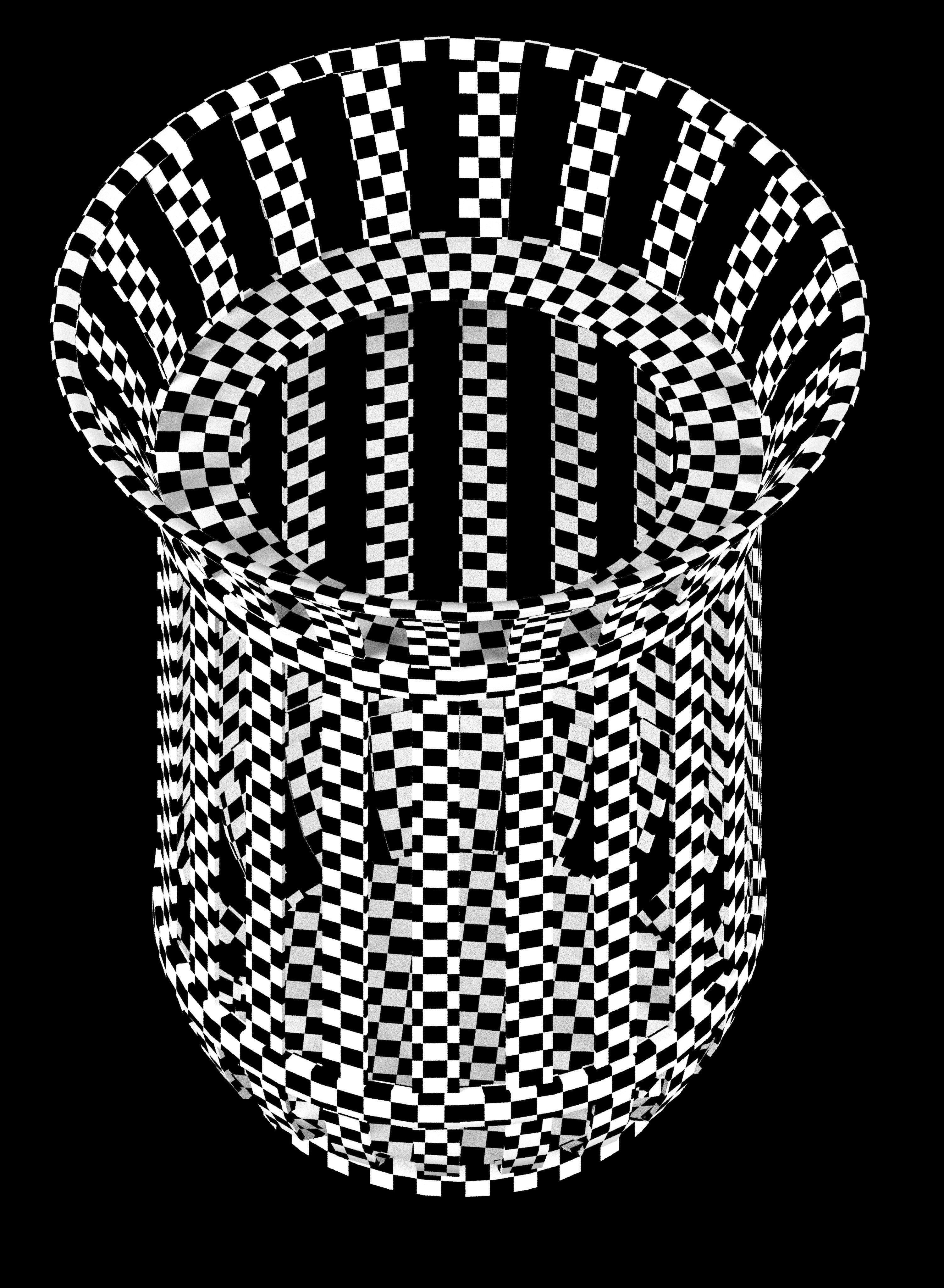 Trash can Low-poly 3D model_20