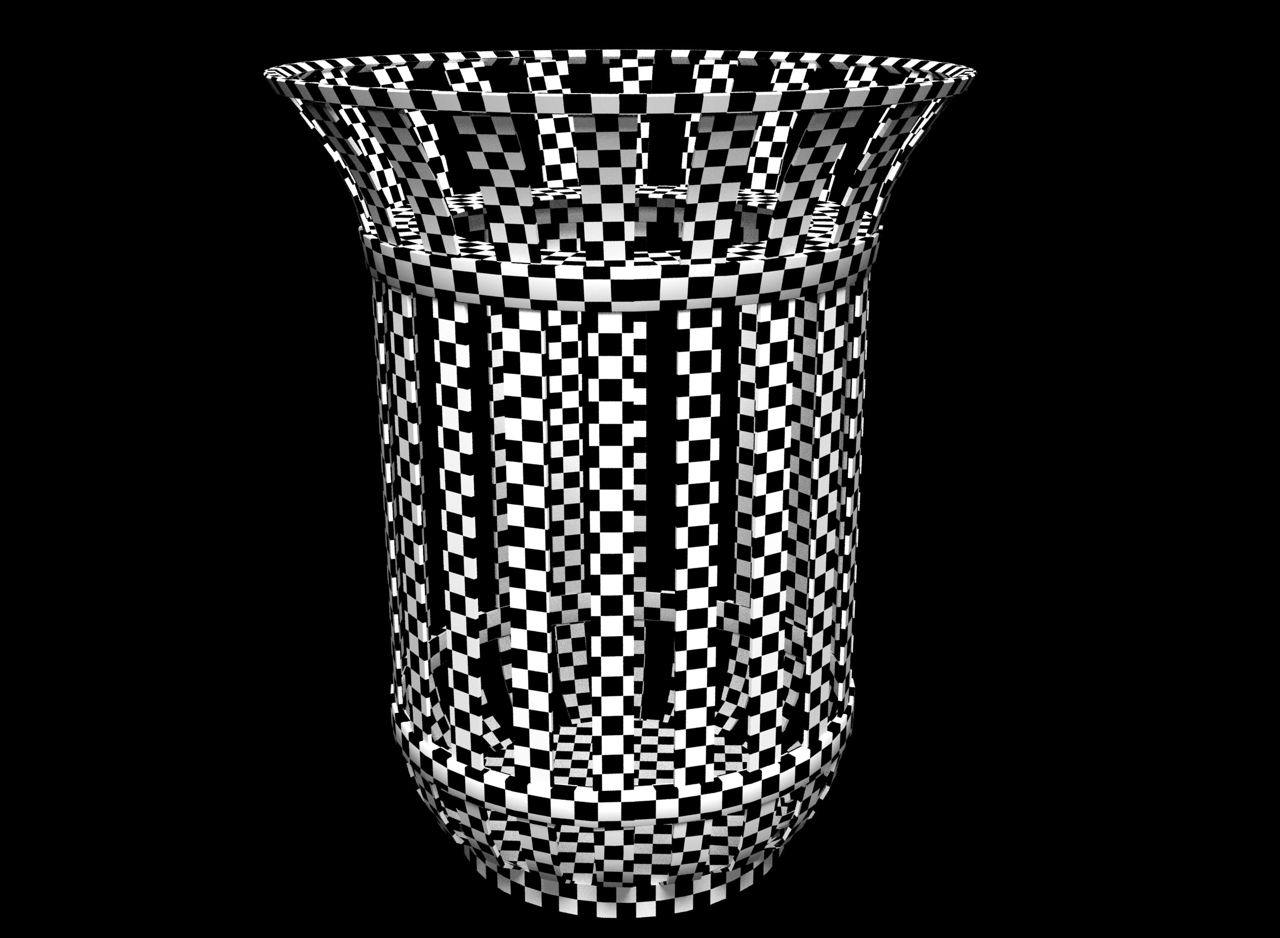 Trash can Low-poly 3D model_15