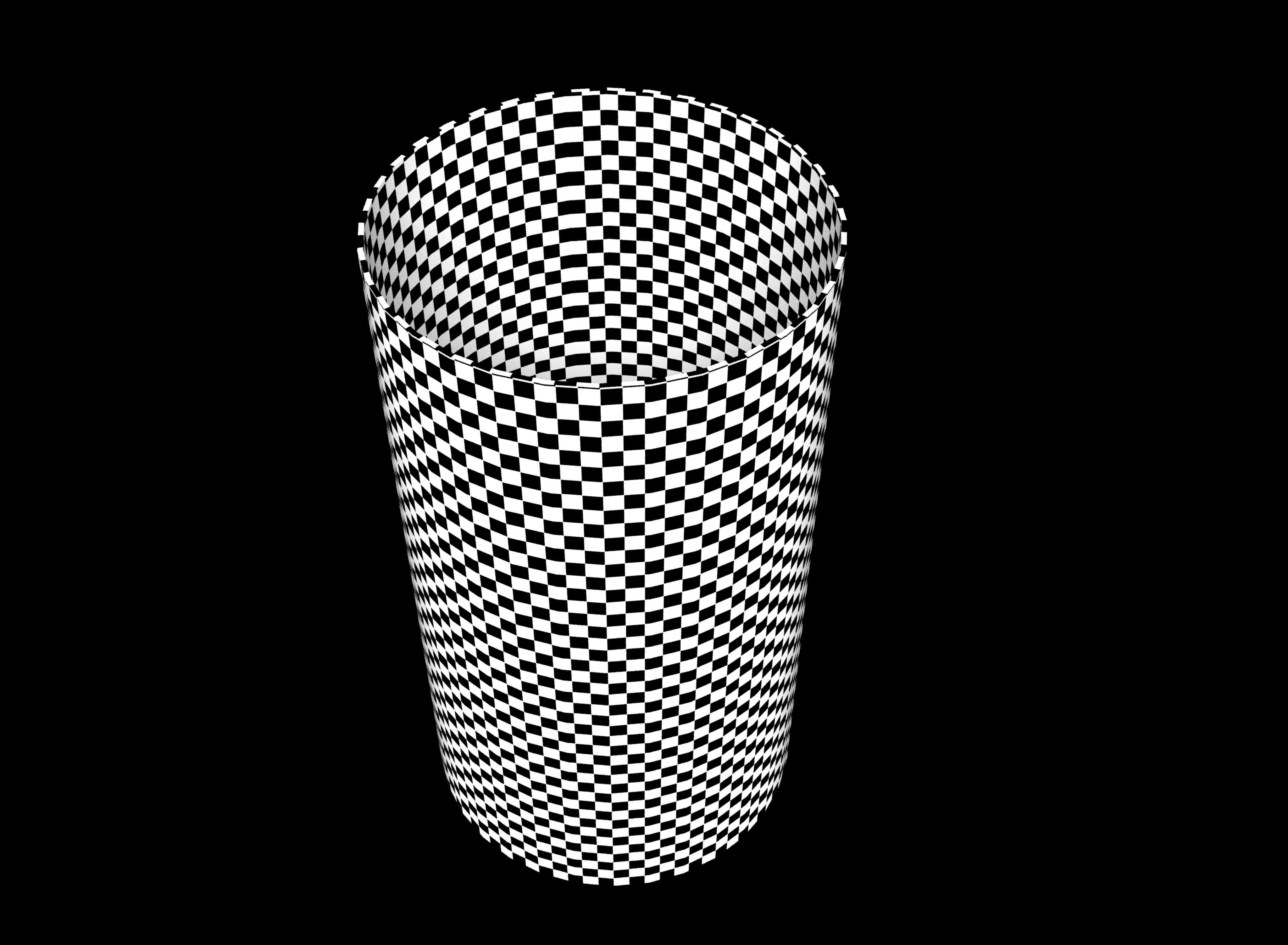 Trash can Low-poly 3D model_8